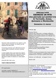 Volantino Esordio in MTB - Amici della Bicicletta di Verona