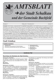 AMTSBLATT S der Stadt Schalkau