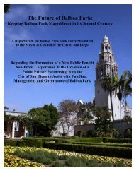 The Future of Balboa Park - Committee of One Hundred