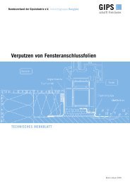 Verputzen von Fensteranschlussfolien - Knauf Gips KG