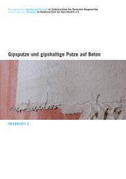 Merkblätter Gipsputze und gipshaltige Putze auf Beton  - VG-Orth