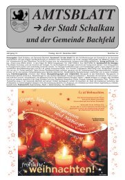 amtsblatt - Stadt Schalkau