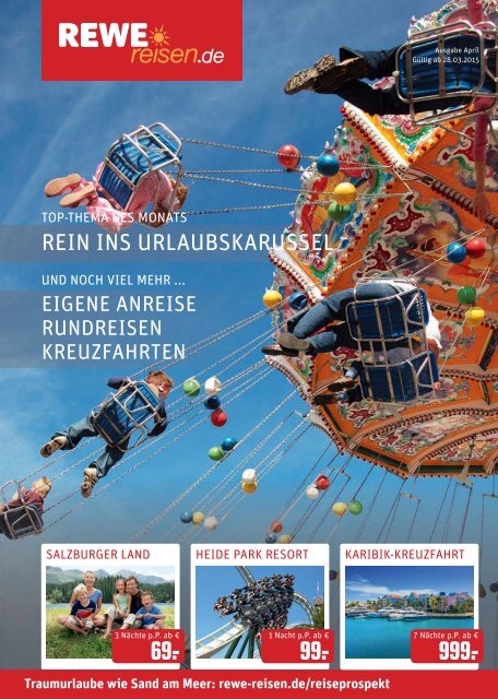 REWE Reisen Prospekt April 2015
