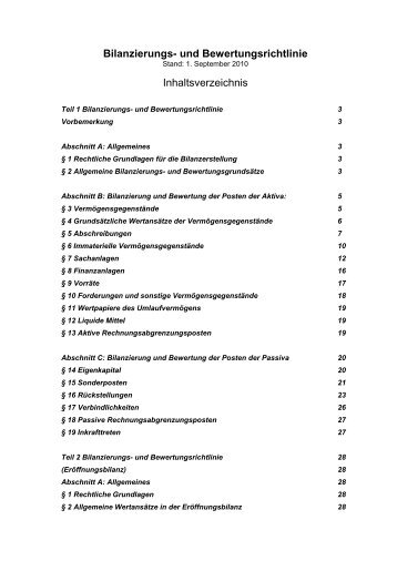 Bilanzierungs- und Bewertungsrichtlinie der Hansestadt ... - NKHR-MV