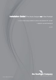 the Studio neo Steel Installation Manual - The Rooflight Company