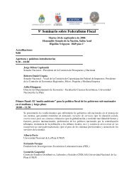 9Â° Seminario sobre Federalismo Fiscal - Honorable Senado de la ...