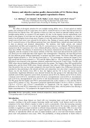Sensory and objective mutton quality characteristics of SA - African ...