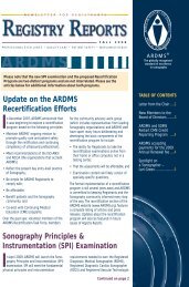 (SPI) Examination In - ARDMS