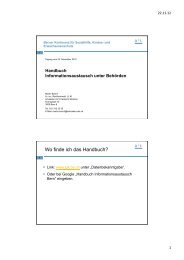 Buchli Martin, Rechtsanwalt, Handbuch Informationsaustausch, Folien
