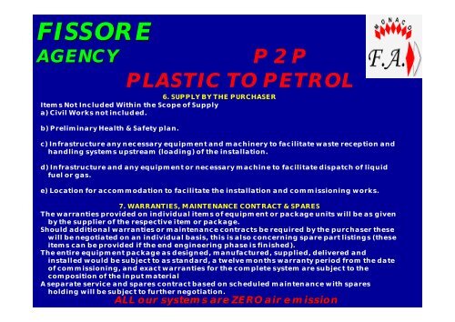 3) P2P FROM PLASTIC TO PETROL - Mar 08 - FISSORE Agency