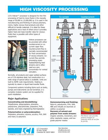 High Viscosity Processing (pdf) - LCI Corporation