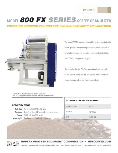 Data Sheet - Modern Process Equipment