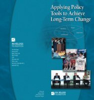 Applying Policy Tools to Achieve Long-Term Change