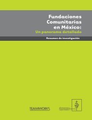 Fundaciones Comunitarias en MÃ©xico: - Alternativas y Capacidades