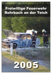 Ausrüstung - Freiwillige Feuerwehr Rohrbach an der Teich