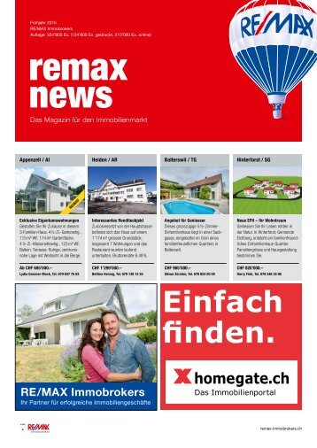 REMAX Immobrokers News - Das Magazin für den Immobilienmarkt