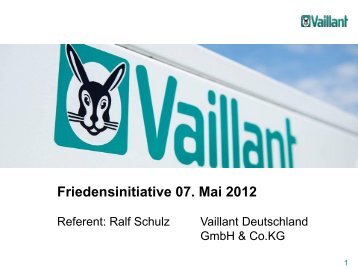 Mikro-BHKW Vaillant - Friedensinitiative Nottuln