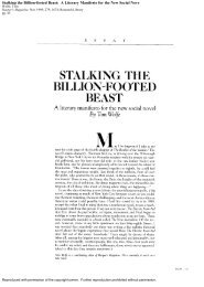 Stalking the Billion-footed Beast: A Literary Manifesto for ... - Luke Ford