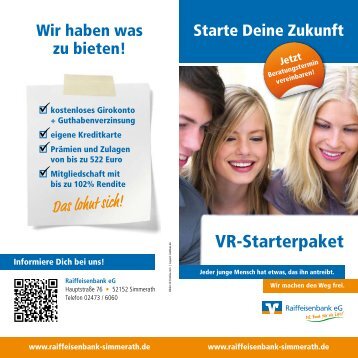 VR-Starterpaket - Raiffeisenbank eG Simmerath