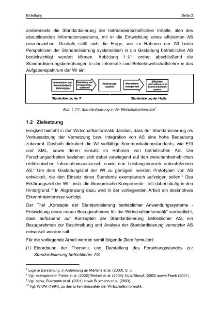 Konzepte der Standardisierung betrieblicher Anwendungssysteme ...