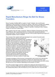 Rapid Manufacture Rings the Bell for Brass Founders - Castings ...