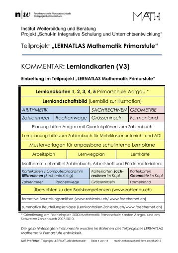 Lernlandkarten Kommentar 2012 (PDF) - schul-in | Gemeinsam ...