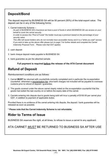 THE ATA CARNET SYSTEM - Business SA