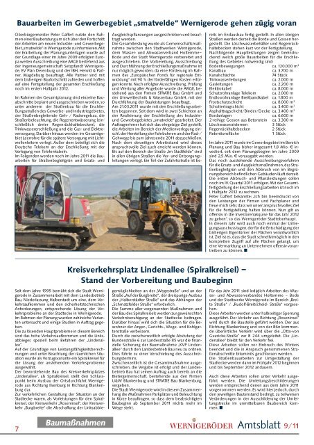 Amtsblatt_Stadt_Wernigerode_09_2011 (3.54 ... - Stadt Wernigerode