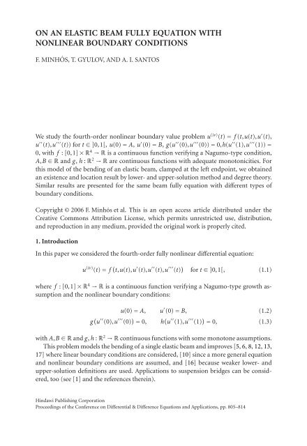DIFFERENtIAl & DIFFERENCE EqUAtIONS ANd APPlICAtIONS