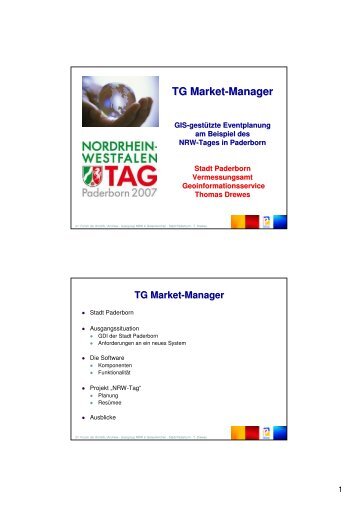 Marketmanager bei NRW-Tag - Stadt Paderborn