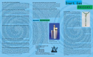 Inert Gas Devices Booklet - Pegasus Products