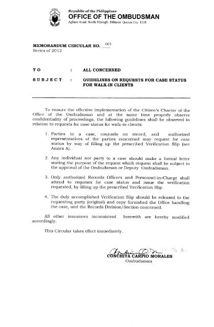 Guidelines On Requests For Case Status Office Of The Ombudsman guidelines-on-requests-for-case-status-office-of-the-ombudsman