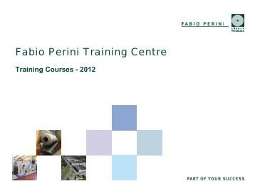 Training Courses - 2012 - Fabio Perini SpA