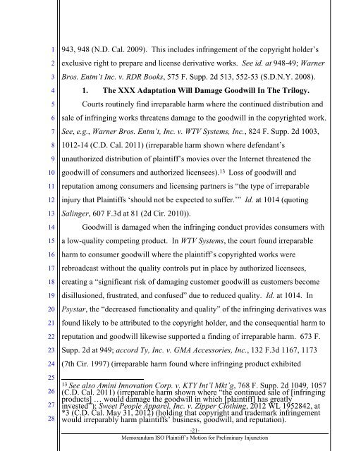 Preliminary Injunction