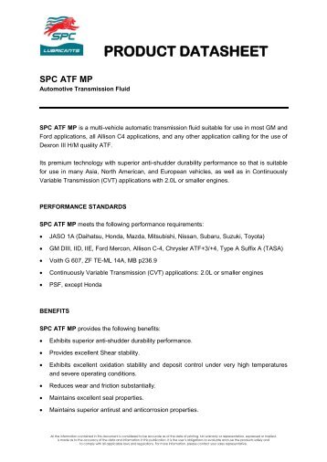 SPC ATF MP