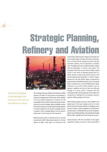 Strategic Planning, Refinery and Aviation - SPC