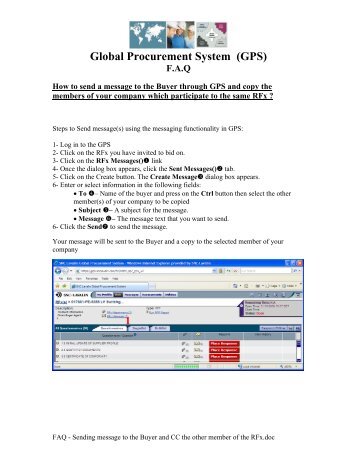 FAQ - SNC Lavalin Global Procurement System