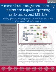 Management Operating System - USC Consulting Group