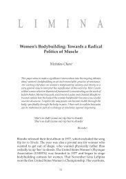 Women's Bodybuilding: Towards a Radical Politics of Muscle