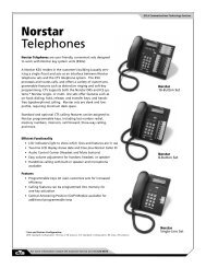 Norstar Telephones - UCLA Communications Technology Services