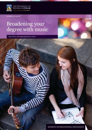 Broadening your degree with music - Faculty of Arts, Humanities and ...