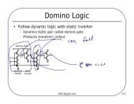 171-182, Lecture 7 - CMOS Family Ties