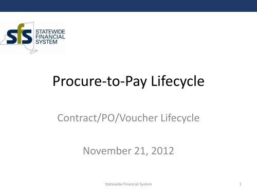 Procure-to-Pay Lifecycle - Statewide Financial System - New York ...