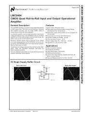 LMC6484 CMOS Quad Rail-to-Rail Input and Output Operational ...