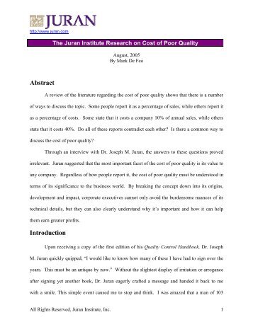 COPQ Research.pdf - Juran Institute