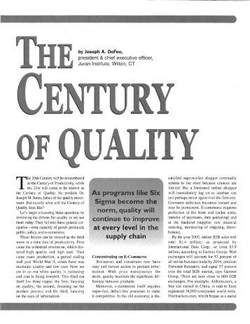 The Century of Quality.pdf - Juran Institute