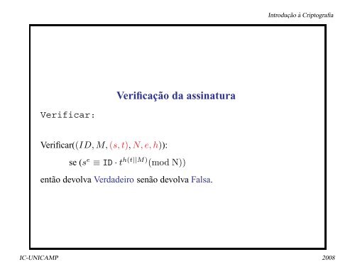 Assinatura Digital - Unicamp