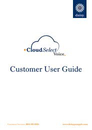 Customer User Guide - Daisy Group plc