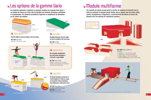 les modules mousse - Gymnova