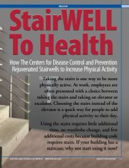 Stairwell Appearance - Wellness Councils of America